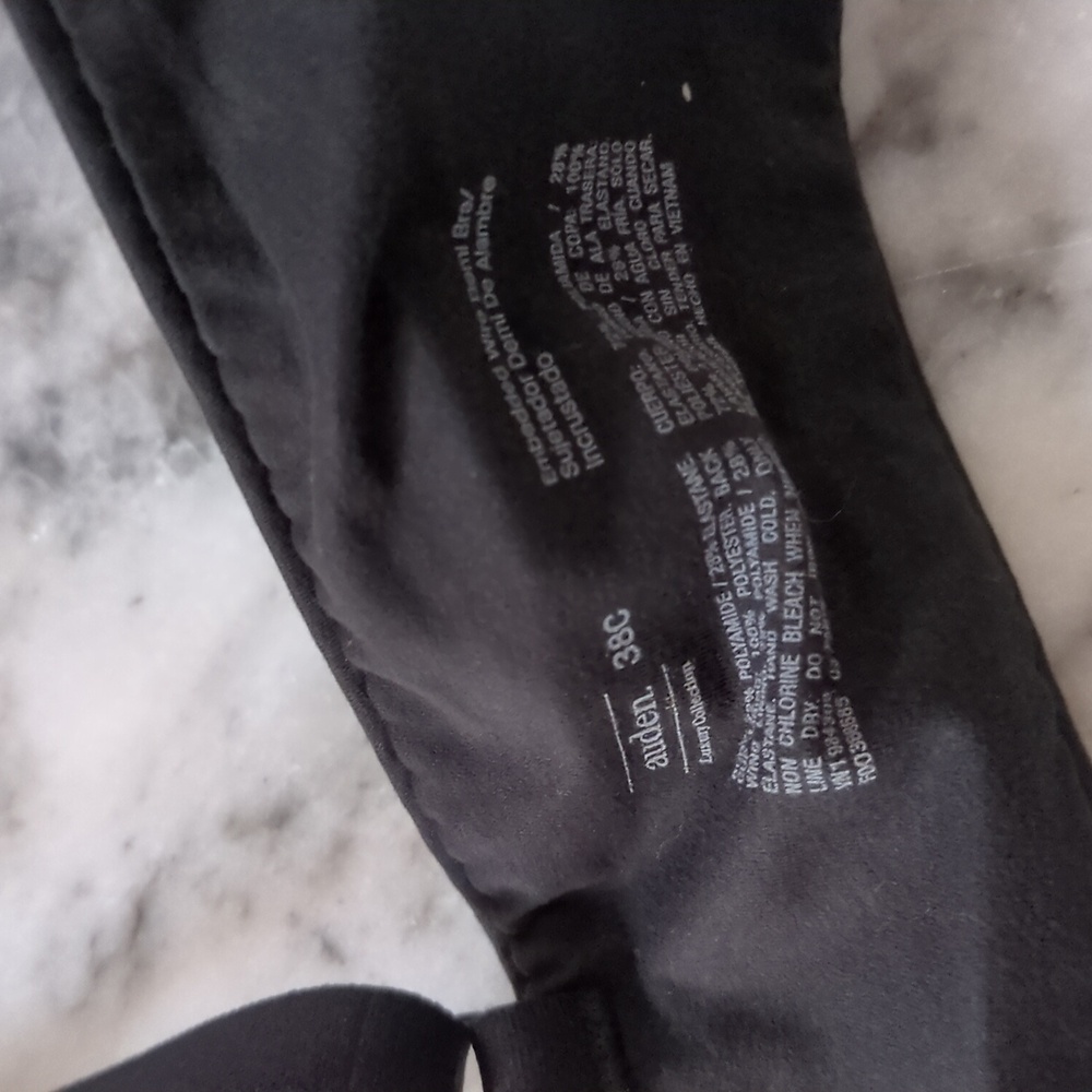 Auden Women's Bra 38C- Black Brand New, Unworn - Picture 3 of 3